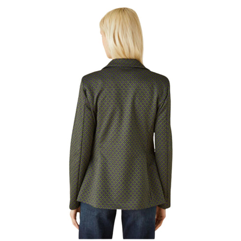 Emme Marella Giacca blazer Giacca Donna con disegno a cravatta Verde viola - Francavilla Moda
